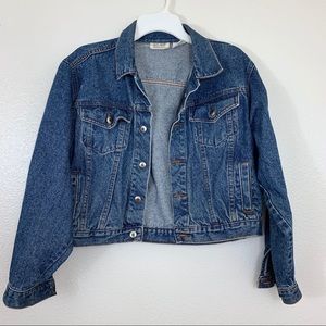 VINTAGE crop jean jacket